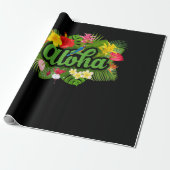 Aloha Hawaii Hawaiian Island Geschenkpapier (Ungerollt)