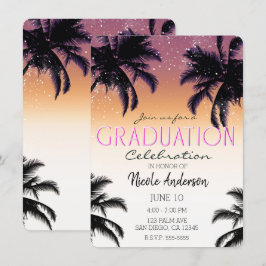 Aloha Hawaii Hawaiian Island Graduation Party Einladung