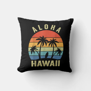 Aloha Hawaii Hawaiian Island Hemd Palm Beach Surfe Kissen