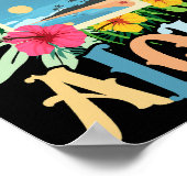 Aloha Hawaii Hawaiian Island Palm Trees Beach Poster (Ecke)
