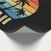 Aloha Hawaii Hawaiian Island Shirt Palm Beach Surf Geschenkpapier (Ecke)