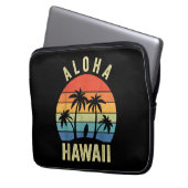 Aloha Hawaii Hawaiian Island Shirt Palm Beach Surf Laptopschutzhülle (Vorderseite Links)