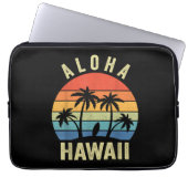 Aloha Hawaii Hawaiian Island Shirt Palm Beach Surf Laptopschutzhülle (Vorderseite)