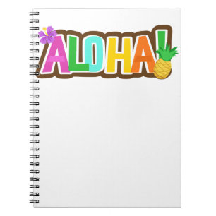 Aloha Hawaii Hawaiian Island Surfing Tropical Notizblock