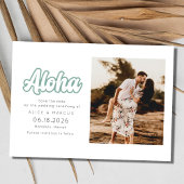 Aloha Hawaii Hawaiian Island Wedding Save the Date