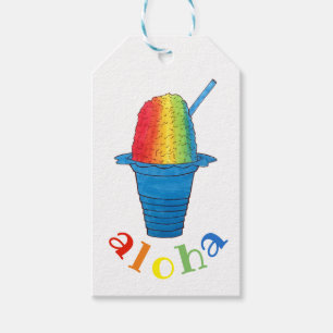 ALOHA Hawaii Hawaiian Rainbow Shave Shaved Ice Geschenkanhänger