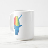 ALOHA Hawaii Hawaiian Rainbow Shave Shaved Ice Kaffeetasse (Vorderseite Links)