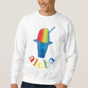 ALOHA Hawaii Hawaiian Rainbow Shave Shaved Ice Sweatshirt