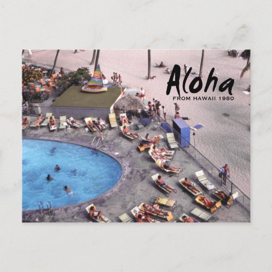 Aloha Hawaii Hawaiian Sunbathers Postkarte (Vorderseite)