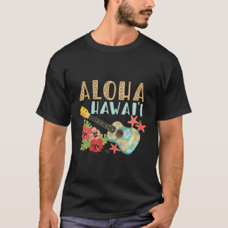 Aloha Hawaii Hawaiian Ukulele T-Shirt
