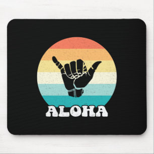 Aloha Hawaii Hawaiianische Insel Shaka-Handzeichen Mousepad