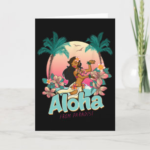 Aloha Hawaii Hawaiianisches Paradies Insel Strand Karte