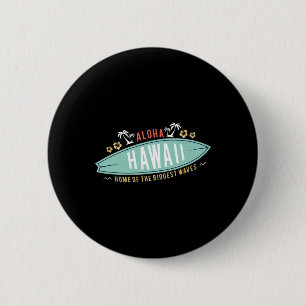 Aloha Hawaii Hemd Surfen Jungen Geschenk Surfboard Button