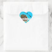 Aloha Hawaii Herz-Aufkleber (Tasche)