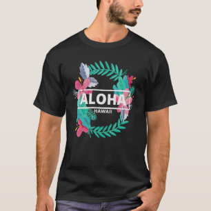 Aloha Hawaii Hibiskus Blume Ästhetische Gestaltung T-Shirt
