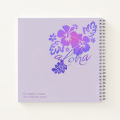 Aloha Hawaii-Hibiskus-Notebook Notizblock (Rückseite)