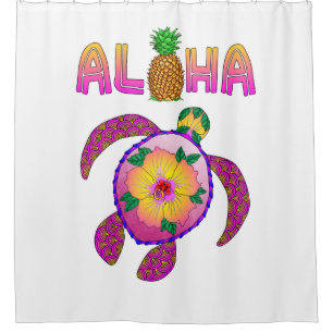Aloha Hawaii-Honu-Schildkröte Duschvorhang