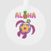 Aloha Hawaii-Honu-Schildkröte Ornament (Vorderseite)