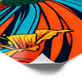 Aloha | Hawaii Hula Dancer am Strand Poster (Ecke)