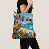 Aloha | Hawaii Hula Dancer am Strand Tasche (Von Nahem)