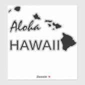 ALOHA - HAWAII-INSELN AUFKLEBER (Blatt)