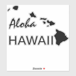 ALOHA - HAWAII-INSELN AUFKLEBER
