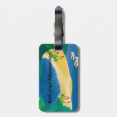 Aloha Hawaii-Inseln Gepäckanhänger (Rückseite vertikal)