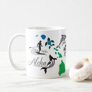 Aloha Hawaii-Inseln Kaffeetasse
