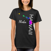 ALOHA - HAWAII-INSELN NEON RAINBOW T-Shirt (Vorderseite)