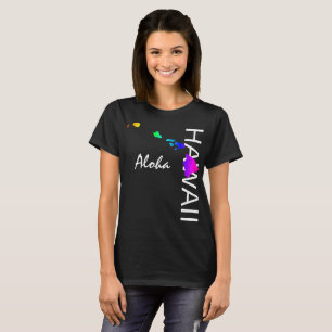ALOHA - HAWAII-INSELN NEON RAINBOW T-Shirt