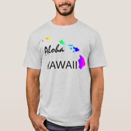 ALOHA - HAWAII-INSELN NEON RAINBOW T-Shirt