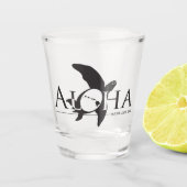 Aloha Hawaii-Inseln Schildkröte Shotglas Schnapsglas (Vorderseite)