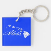 Aloha Hawaii-Inseln Schlüsselanhänger (Rückseite)