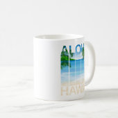 Aloha Hawaii Inseln Tropical Beach Kaffeetasse (VorderseiteRechts)