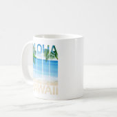 Aloha Hawaii Inseln Tropical Beach Kaffeetasse (Vorderseite Links)