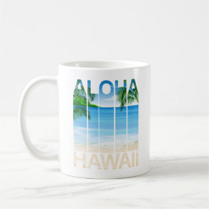 Aloha Hawaii Inseln Tropical Beach Kaffeetasse