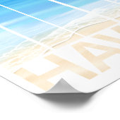 Aloha Hawaii Inseln Tropical Beach Poster (Ecke)