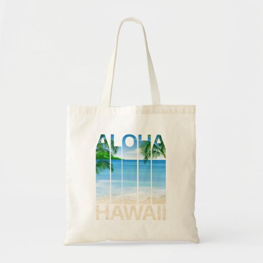 Aloha Hawaii Inseln Tropical Beach Tragetasche (Vorne)