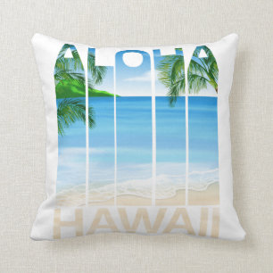 Aloha Hawaii Inseln Tropischer Strand Kissen