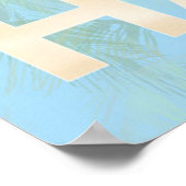Aloha Hawaii Island Beach Poster (Ecke)
