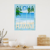 Aloha Hawaii Island Beach Poster (Küche)