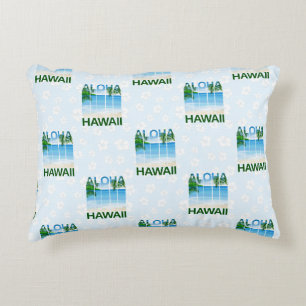 Aloha Hawaii Island Summer Beach Dekokissen