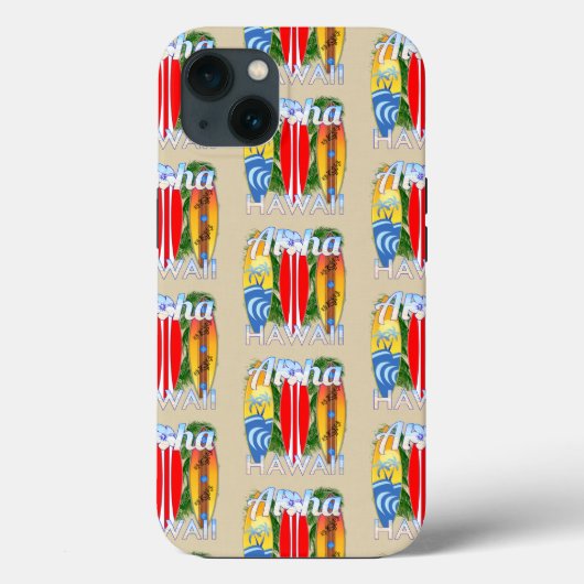 Aloha Hawaii Island Surfing Case-Mate iPhone Hülle (Rückseite)