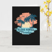 Aloha Hawaii Karte (Gelbe Blume)