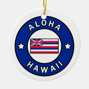 Aloha Hawaii Keramik Ornament