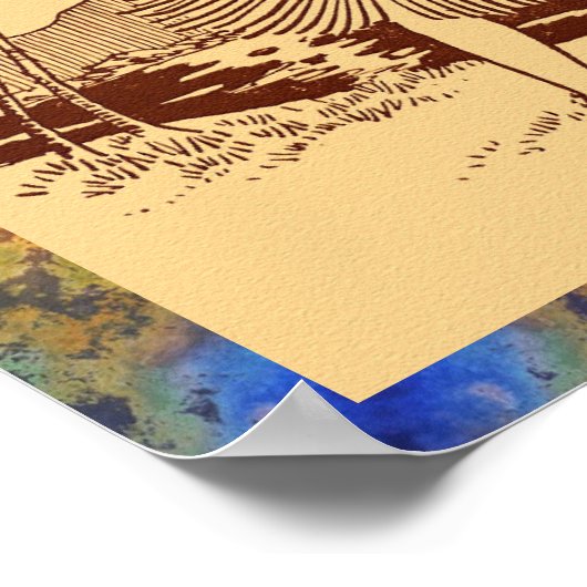 Aloha Hawaii ! Kleines Poster (Ecke)