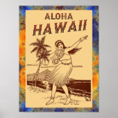 Aloha Hawaii ! Kleines Poster (Vorne)