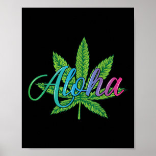 Aloha Hawaii Leaf von der Insel - Aloha Spirit Poster