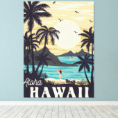 Aloha Hawaii Leinwanddruck (Insitu (Holzboden))