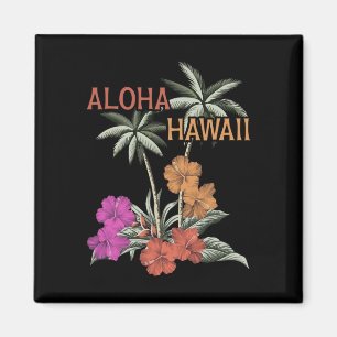 Aloha Hawaii Luau Hawaiian Hibiskus Blume Vacati Magnet